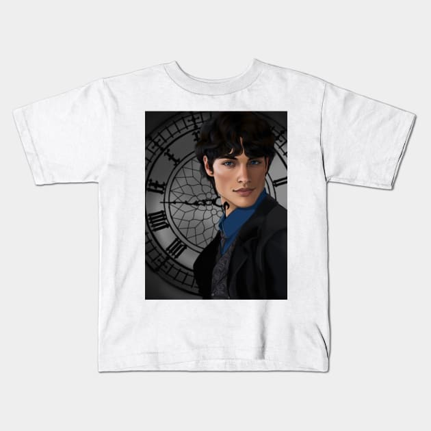 Will Herondale Kids T-Shirt by AlanaReneArt